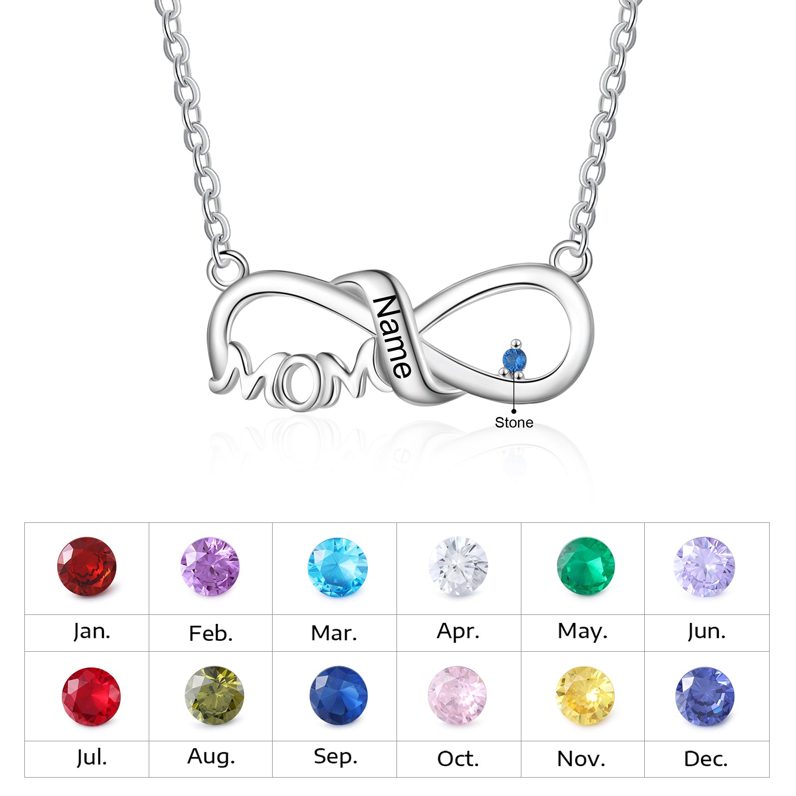 Custom Name Ribbon For Mom Necklace made of tarnish-resistant copper, featuring a personalized name design.