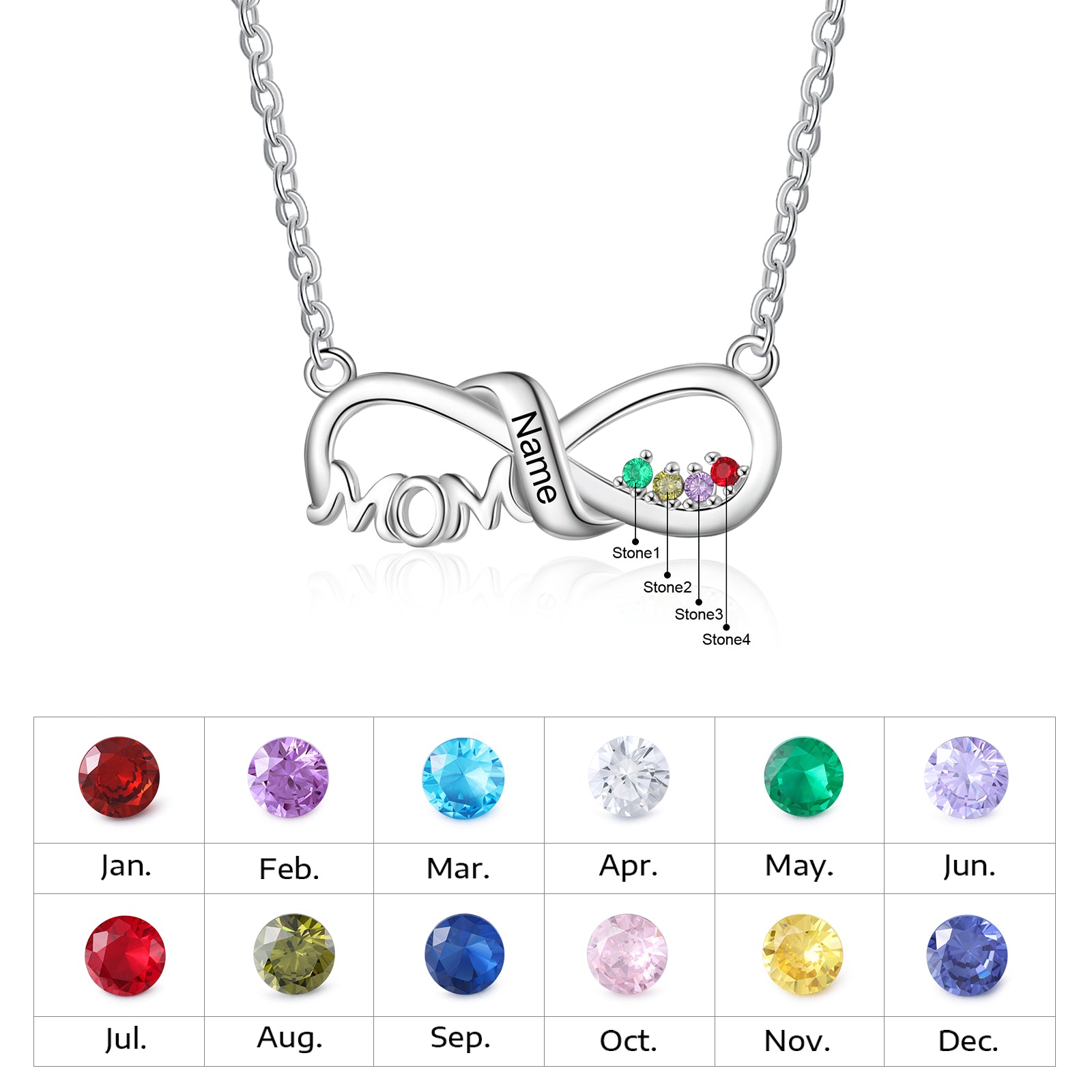 Custom Name Ribbon For Mom Necklace made of tarnish-resistant copper, featuring a personalized name design.