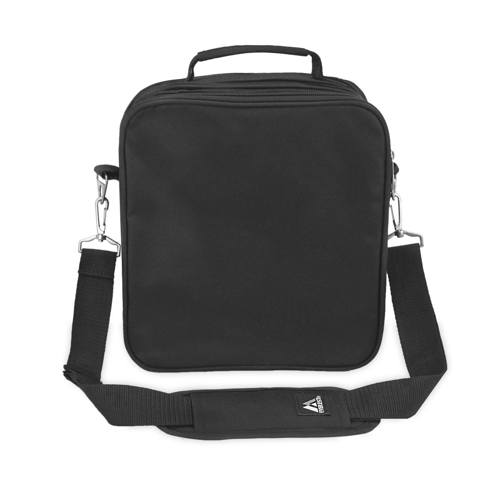 Deluxe Utility Bag - Large featuring dual zippered compartments and adjustable shoulder strap, made from durable 600D polyester.