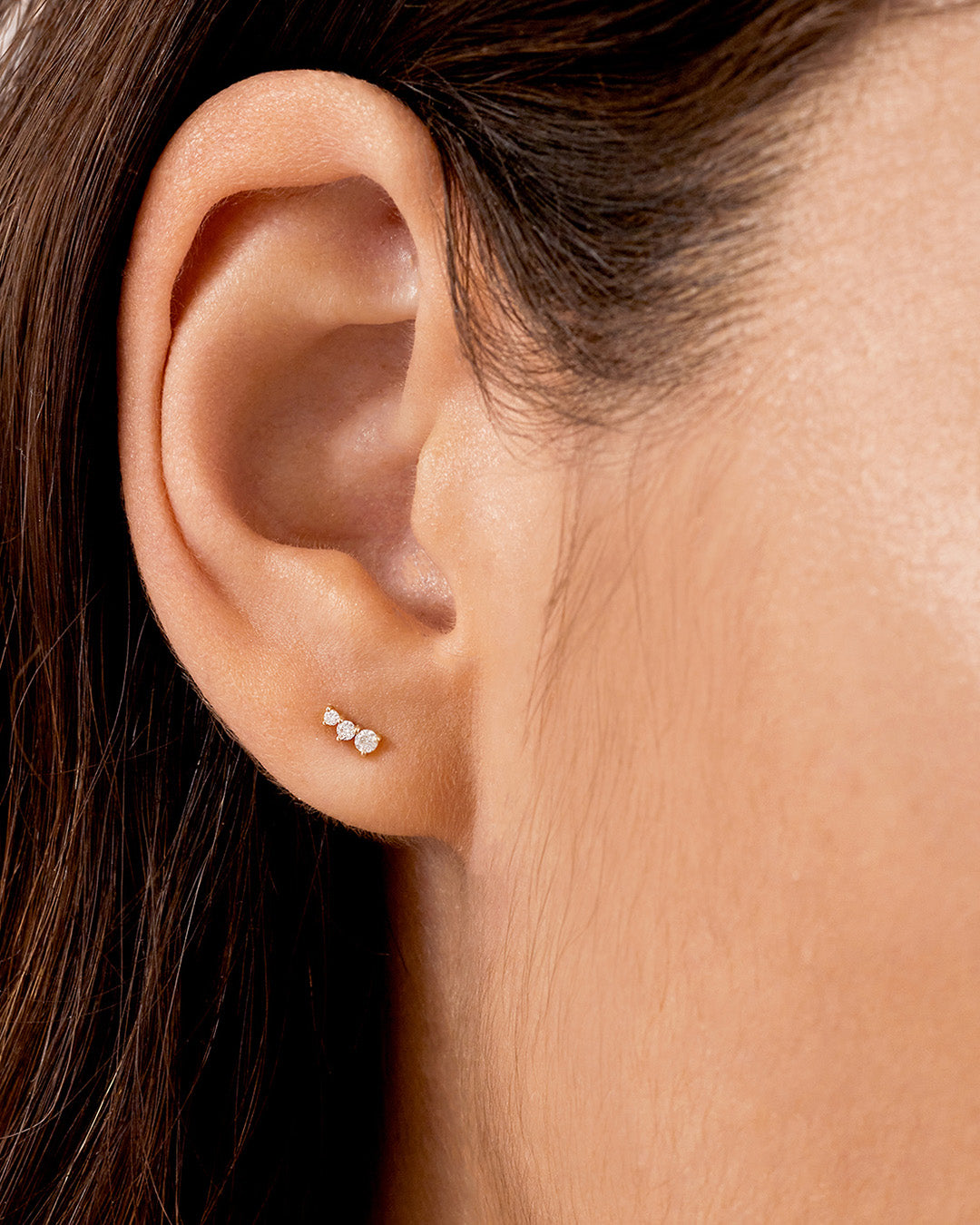 Elegant Diamond Cluster Studs featuring multiple lab-grown diamonds in a unique design, showcasing their brilliance and sparkle.
