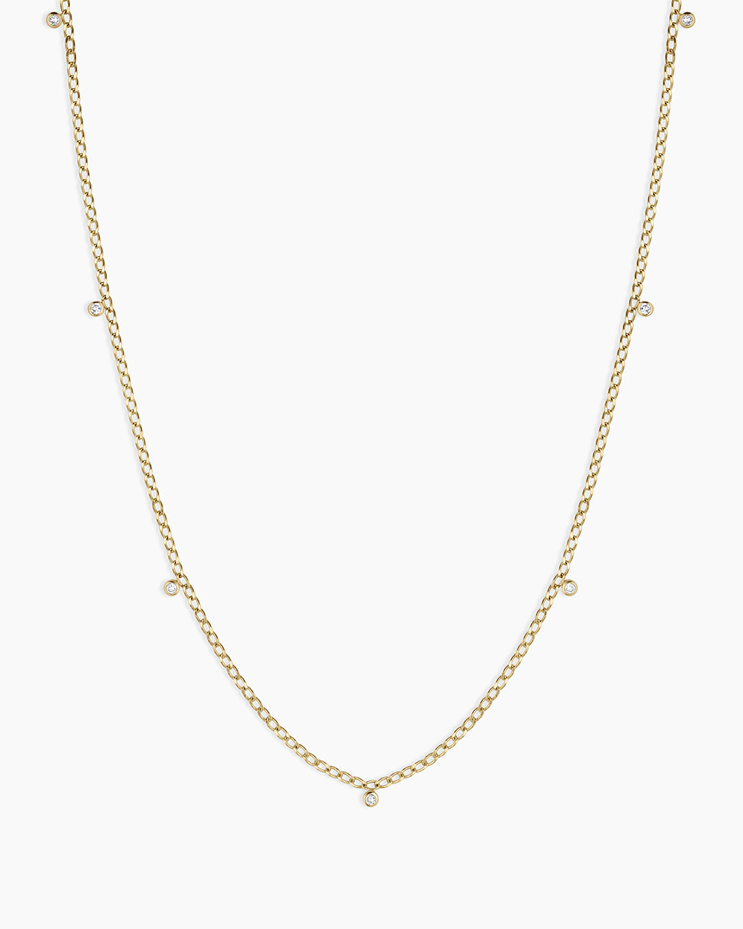 A close-up view of the Diamond Dot Flutter Choker showcasing its intricate diamond dot design and elegant appearance.