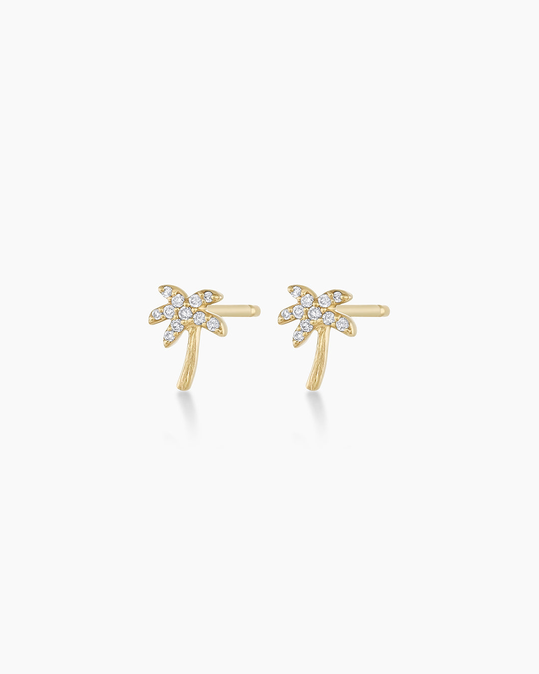 Elegant Diamond Palm Studs featuring high-quality lab-grown diamonds in a unique palm design.