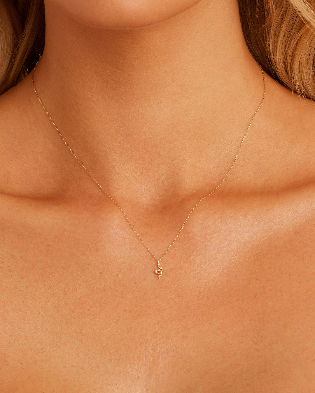 Elegant Diamond Snake Necklace featuring sparkling diamonds and a unique serpent design, symbolizing wisdom and transformation.