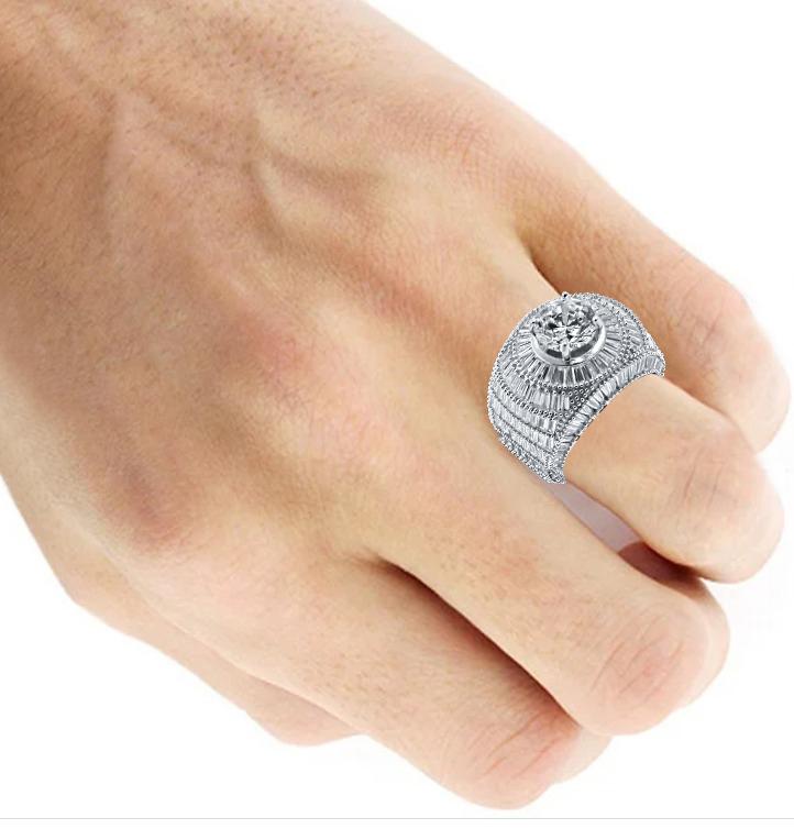Ethereal Silver Ring featuring cubic zirconia stones in a circular pattern, crafted from 925 Sterling Silver.
