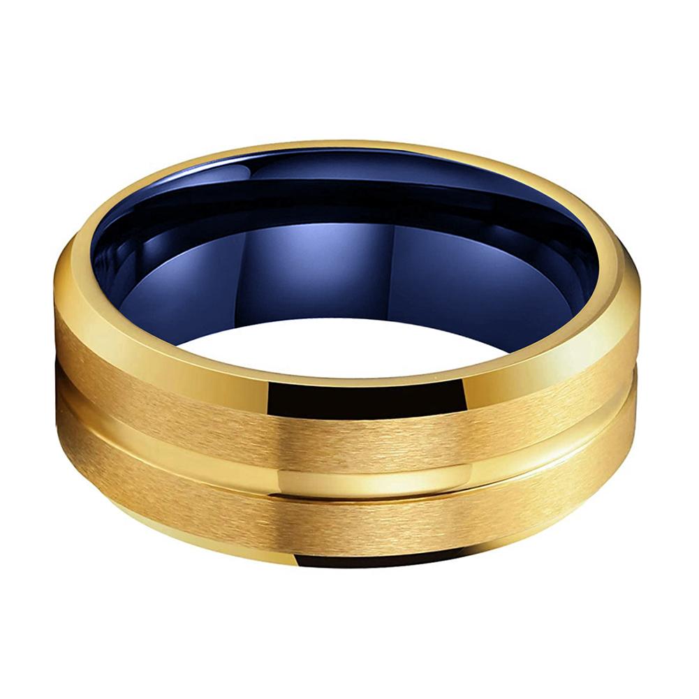 ETOILE Tungsten Ring with a sleek glossy surface and conspicuous design, perfect for everyday wear and special occasions.
