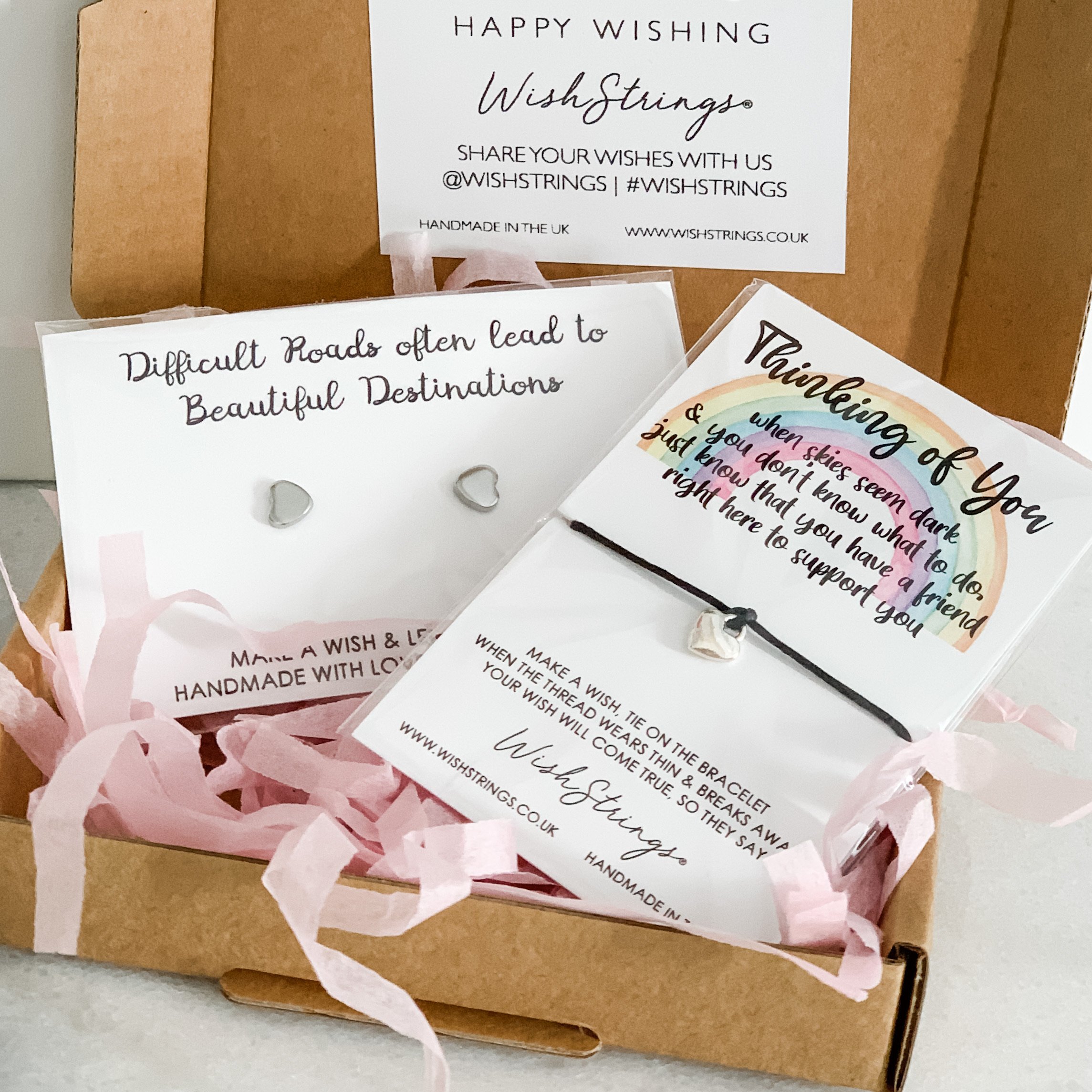 Fabulous Fiver Thinking of You Bundle featuring earrings and WishString in an elegant presentation.