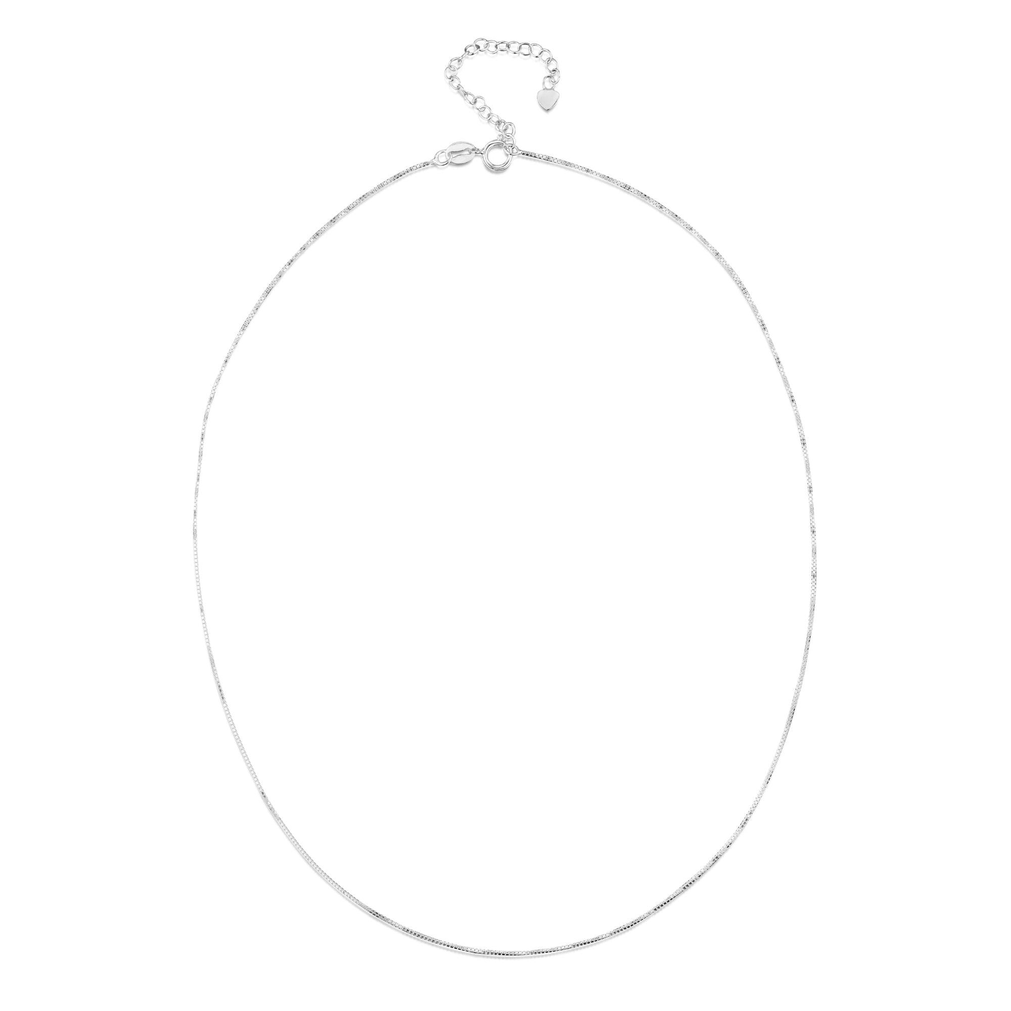 Elegant Flower Necklace by Shrieking Violet® featuring a vertical bar pendant filled with real dried flowers, on a sterling silver chain.