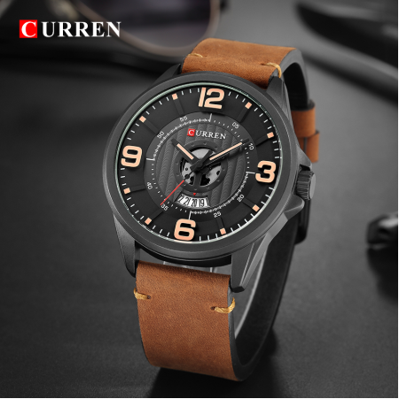 Frolicsome Classic Leather I 5412429 watch featuring a bold red and black design with a date display and leather band.