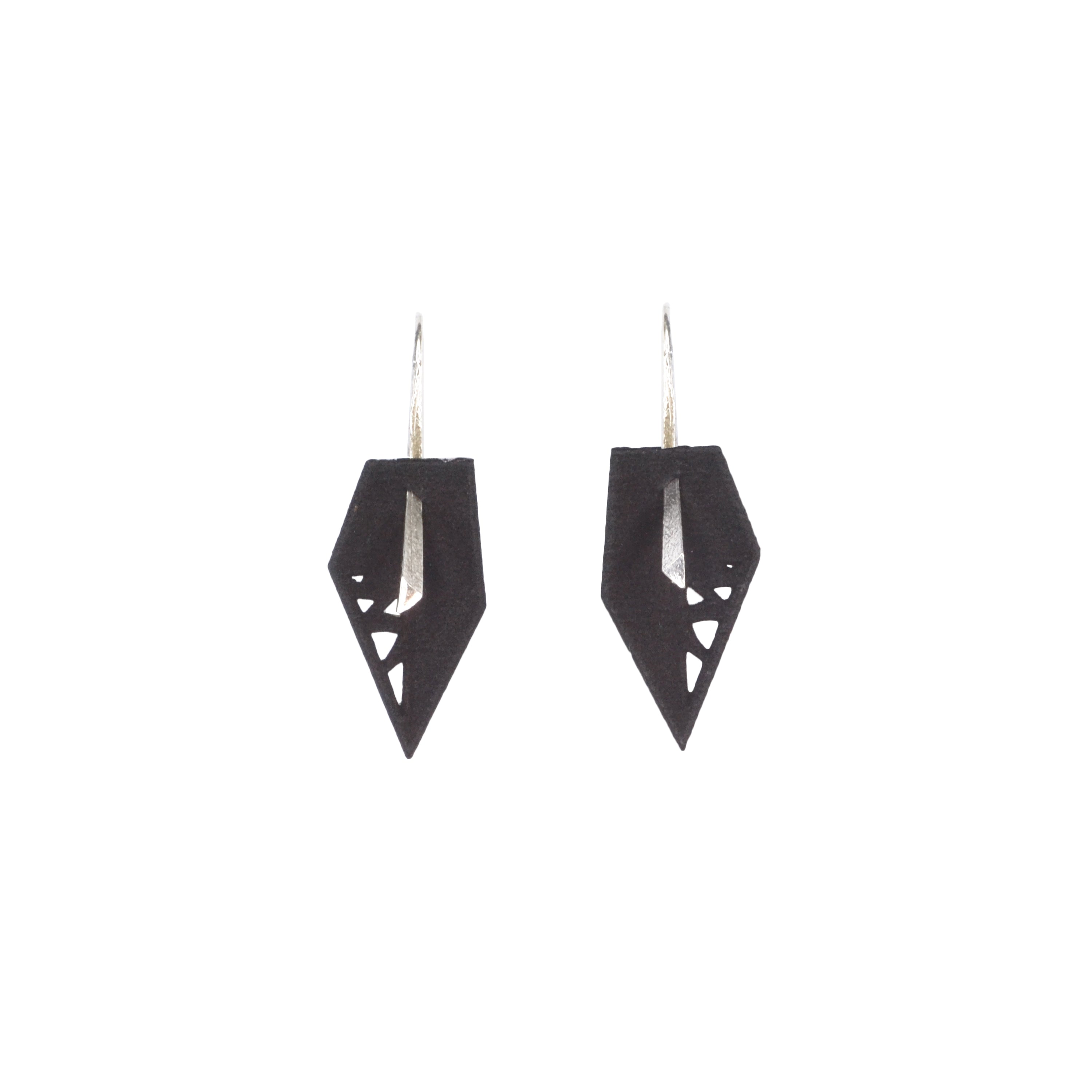 A pair of vibrant Geometric Drop Interchangeable Earrings in various colors, showcasing their unique teardrop design and lightweight structure.