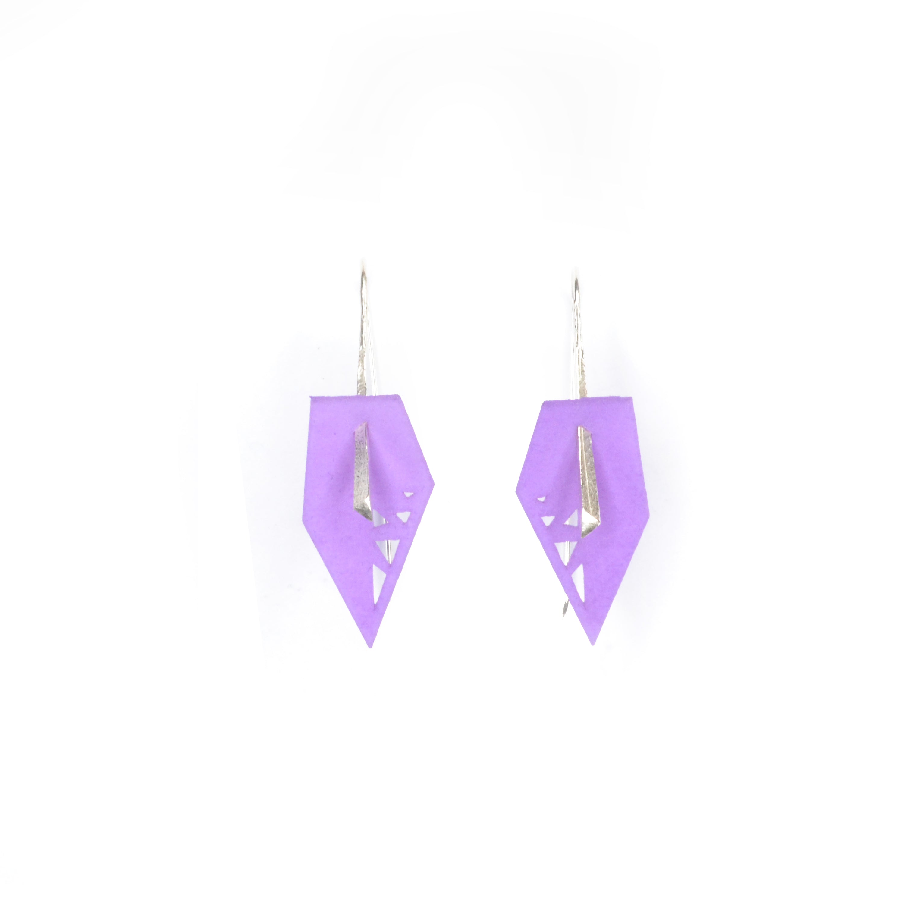 A pair of vibrant Geometric Drop Interchangeable Earrings in various colors, showcasing their unique teardrop design and lightweight structure.