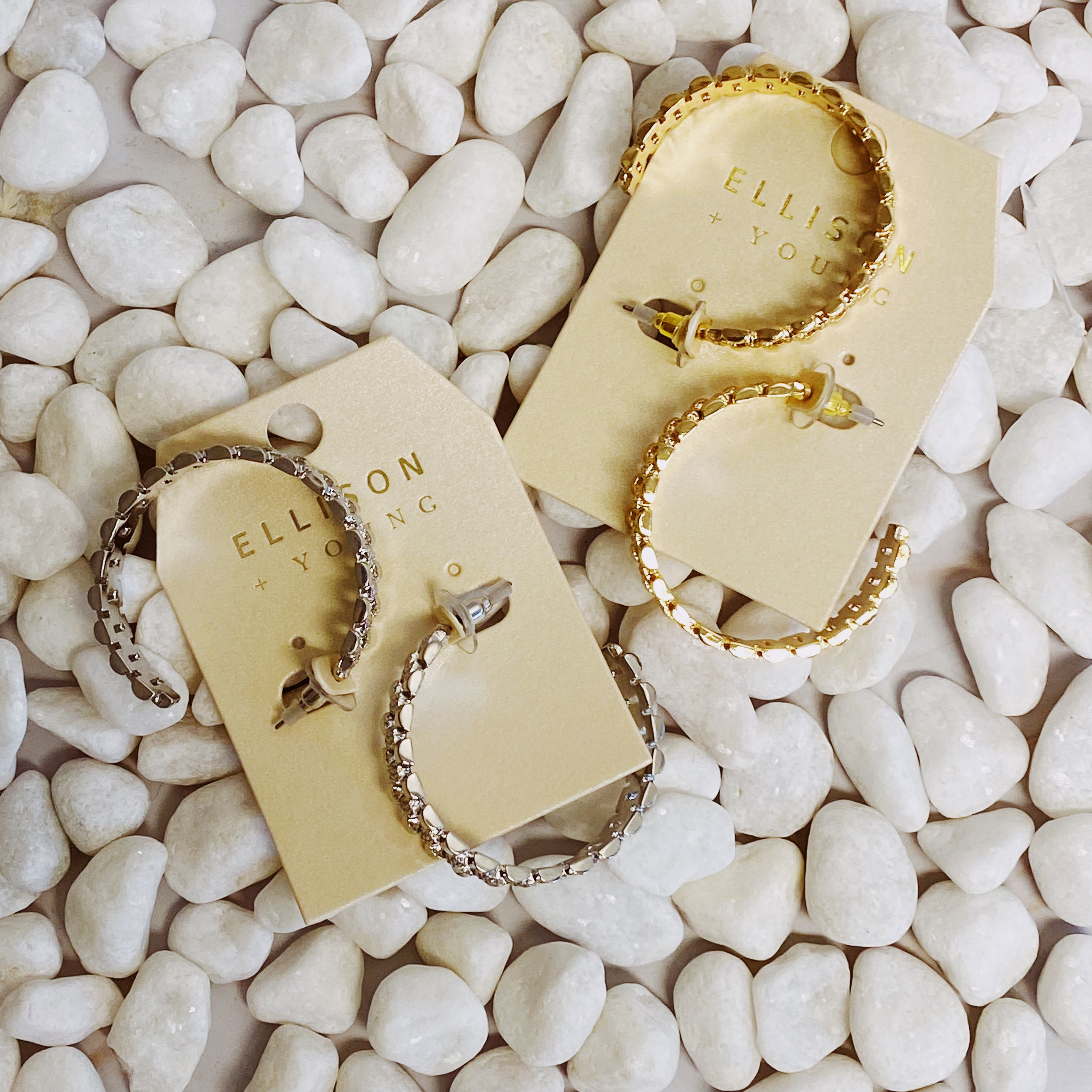 Elegant Golden Watch Band Hoop Earrings with a sleek design, perfect for any occasion.