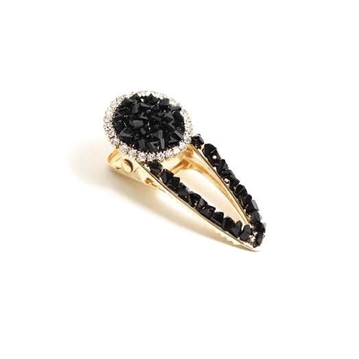 A luxurious Hailie Barrette hair clip with sparkling accents, perfect for adding elegance to any hairstyle.