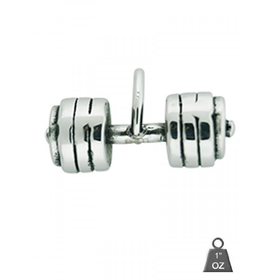 A high quality stainless steel pendant with a polished finish, showcasing its elegant design and lightweight structure.