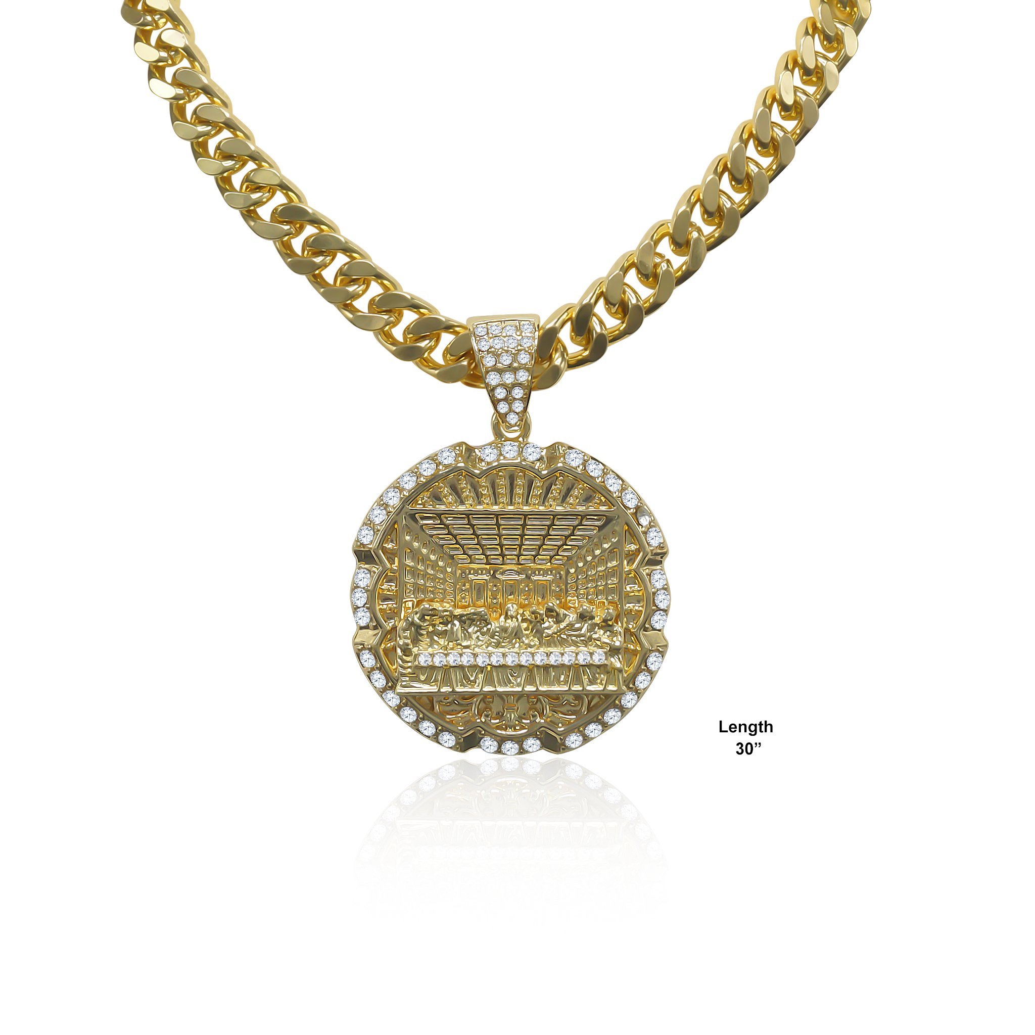 A stylish 30'' Hip Hop Chain featuring a trendy charm, perfect for urban fashion enthusiasts.