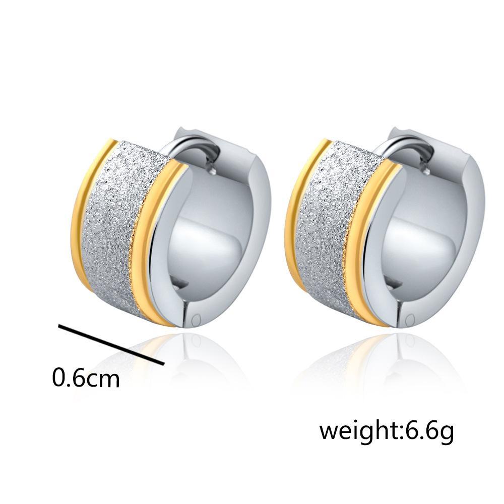 Elegant Huggie Earring in 18K white gold plating, showcasing a sleek and modern design perfect for everyday wear.
