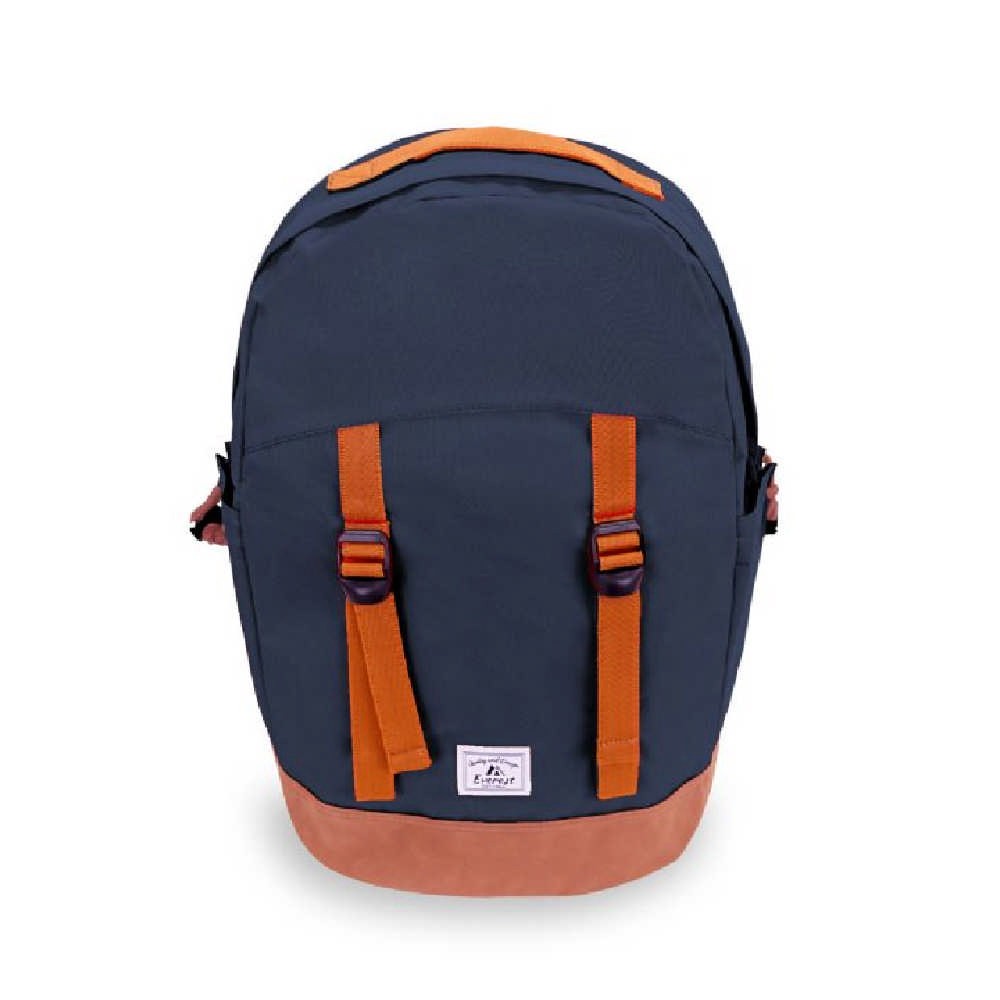 JOURNEY PACK backpack featuring a clean modern design with a vegan-friendly suede bottom, spacious main compartment, and interior pocket.