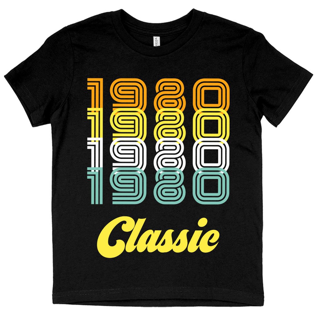 Kids' 1980 Classic T-Shirt featuring a vibrant design, soft fabric, and flexible fit, perfect for young fashion enthusiasts.