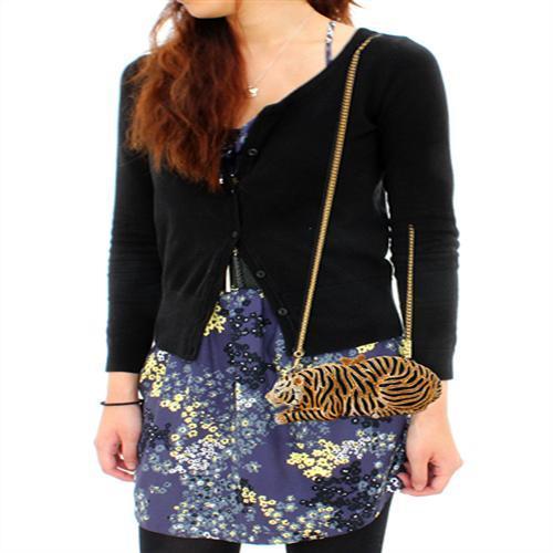 LO2371 Gold White Metal Clutch adorned with multi-colored top-grade crystals, showcasing an elegant design perfect for special occasions.