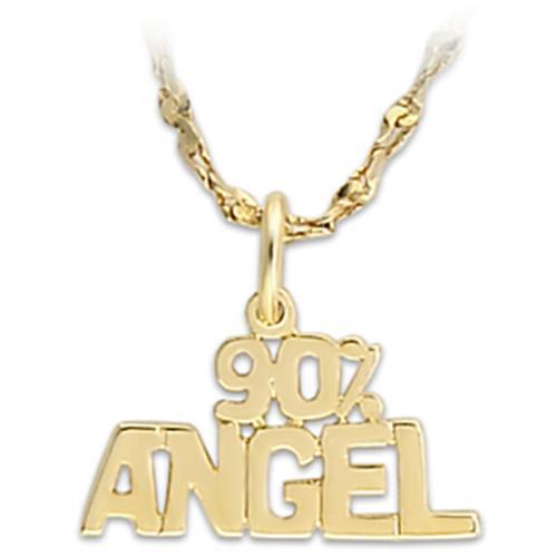 LO341 Gold Brass Pendant with a sleek, minimalist design, featuring a luxurious gold finish and no stones, perfect for everyday elegance.