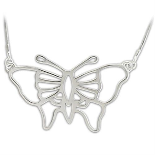 LO343 Silver Brass Chain Pendant with a minimalist design, showcasing its sleek silver finish and lightweight structure.