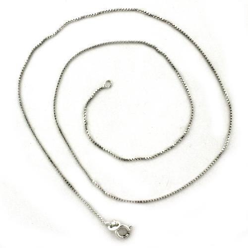 High-polished 925 sterling silver chain, lightweight and elegant design, perfect for everyday wear or special occasions.