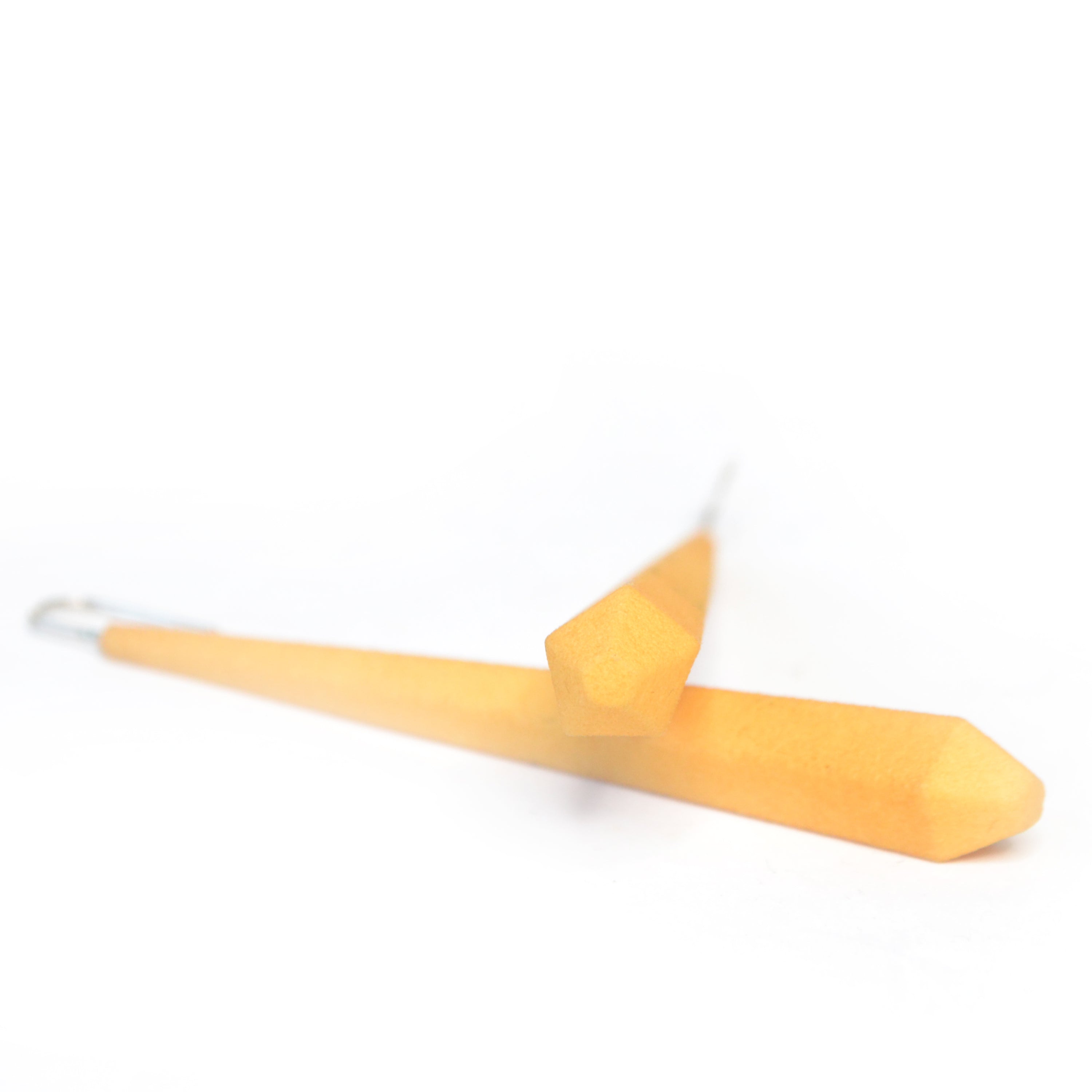 Long Pentagon Earrings XL in vibrant colors with sterling silver hooks, showcasing a modern geometric design.