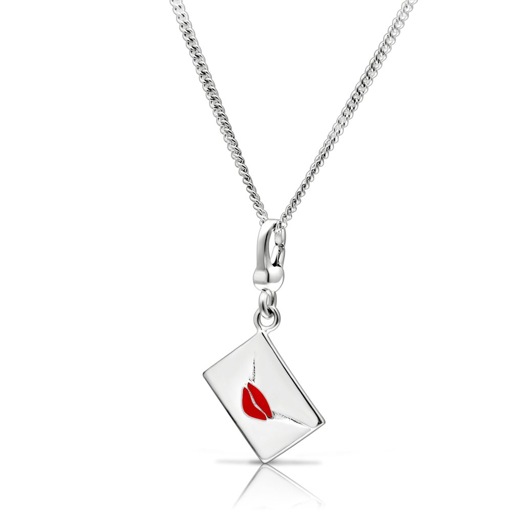 LOS432 Silver 925 Sterling Silver Chain Pendant, minimalist design without stone, lightweight and elegant.