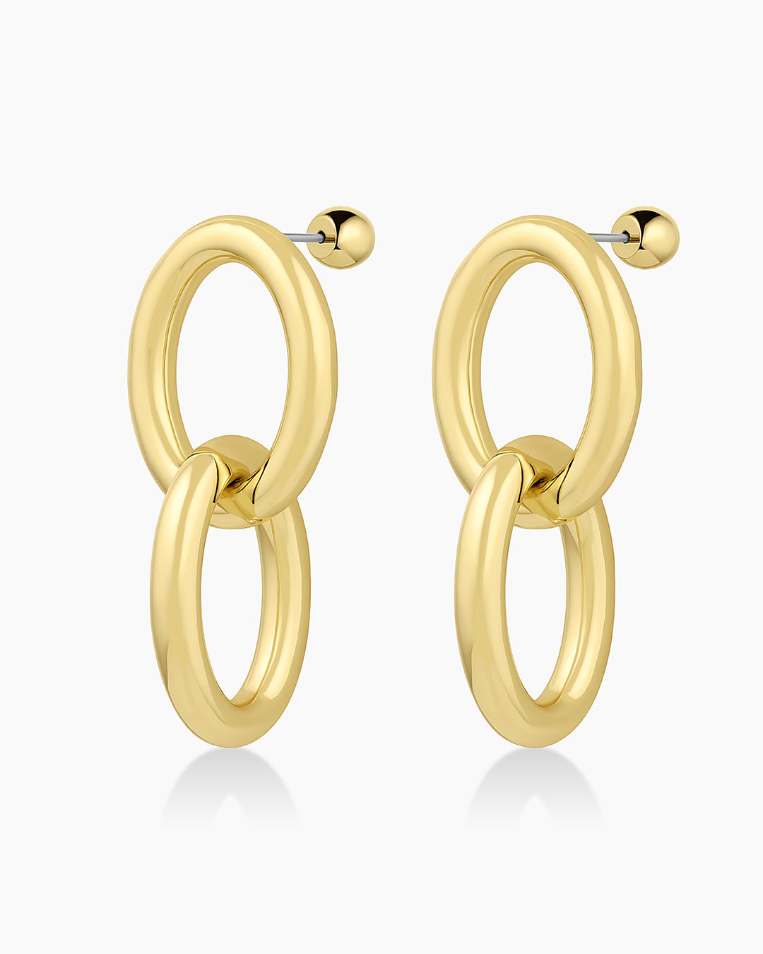 Elegant Lou Drop Earrings featuring a unique drop design, crafted from high-quality materials for a sophisticated look.