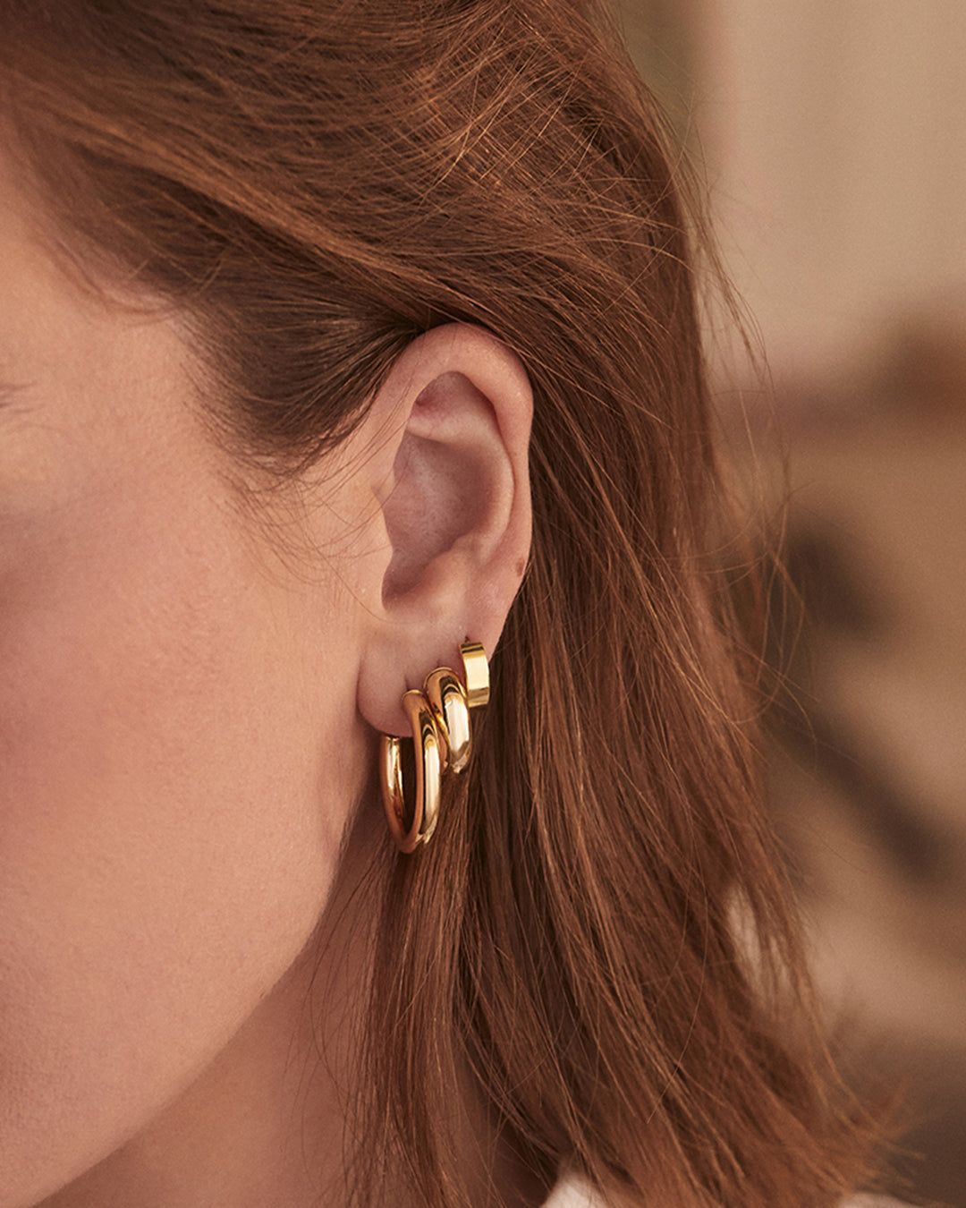 Lou Statement Huggies featuring a stunning design, perfect for stylish individuals.