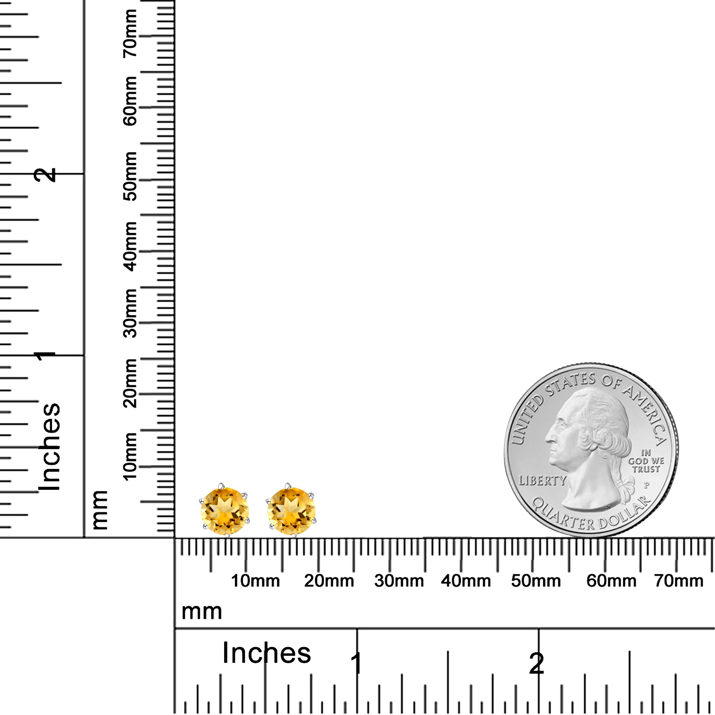 Multi Gemstone Stud Earrings in Sterling Silver featuring vibrant lab-created gemstones set in a high polished finish.