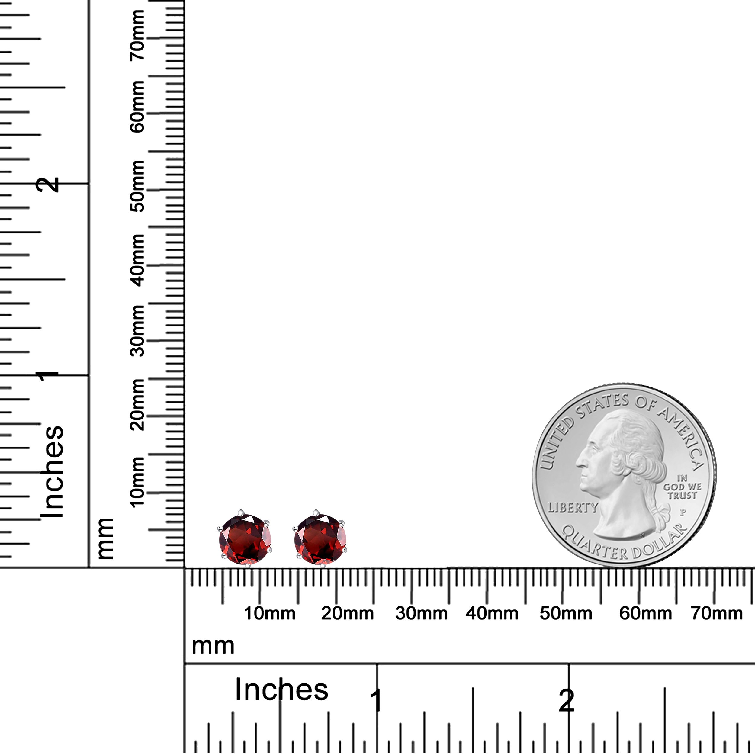 Multi Gemstone Stud Earrings in Sterling Silver featuring vibrant lab-created gemstones set in a high polished finish.