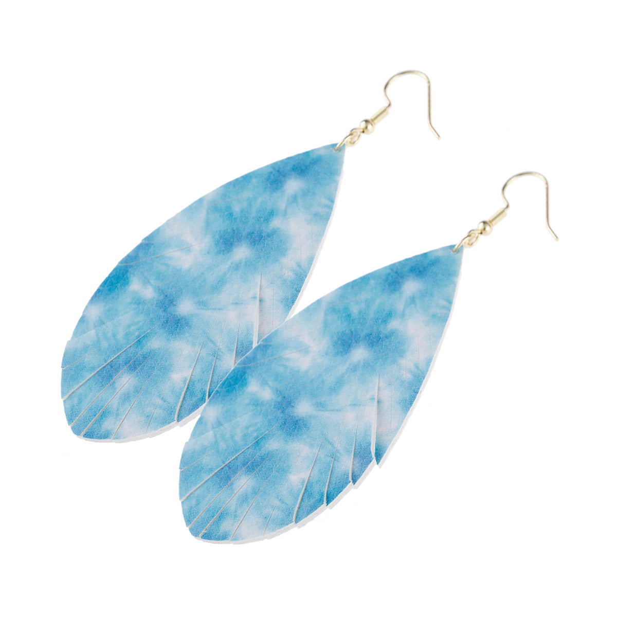 Multicolor Printed Leather Tassel Hook Drop Dangle Earrings featuring vibrant colors and stylish tassel design.