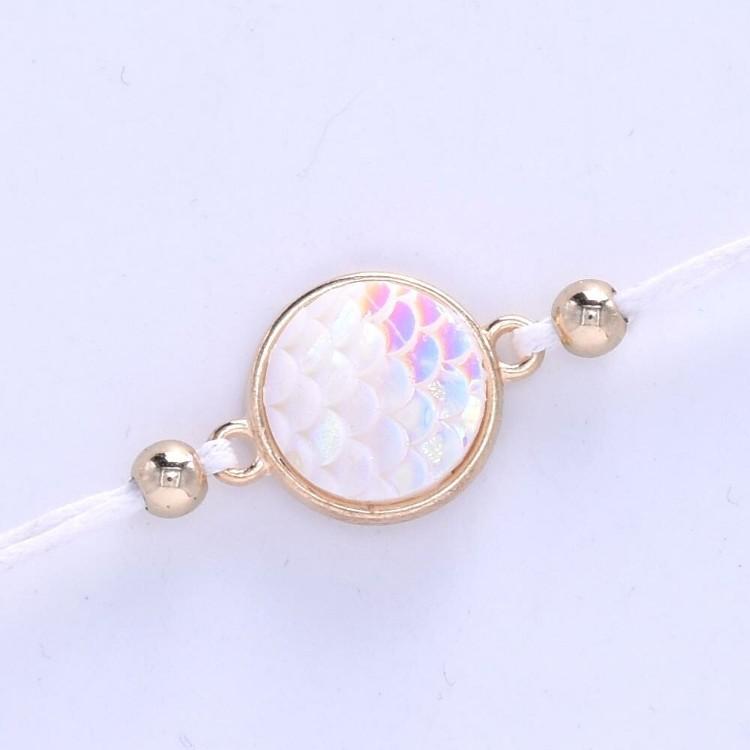 Oceanic Inspired Seashell 5 Piece Bracelet Set featuring 14K gold plating and a seashell pendant, elegantly designed in Italy.