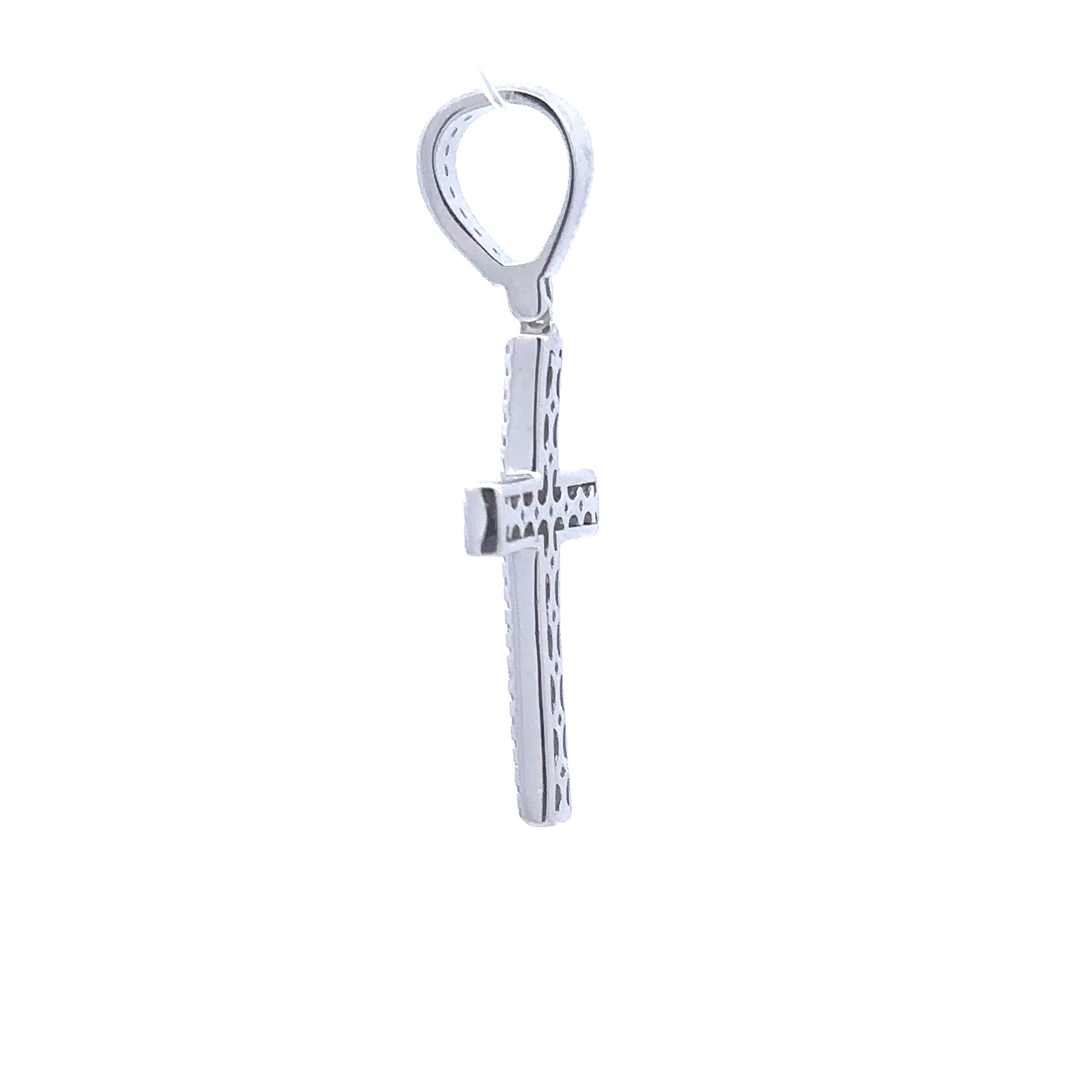 ORENDA 2.24 CTW 925 CZ Moissanite Rhodium Pendant showcasing sparkling stones and elegant design.