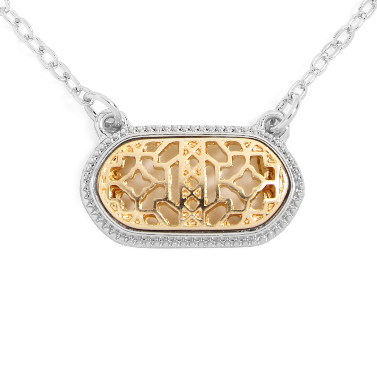 Oval Shape Filigree Necklaces and Earrings Set in various colors, showcasing intricate filigree design and elegant style.