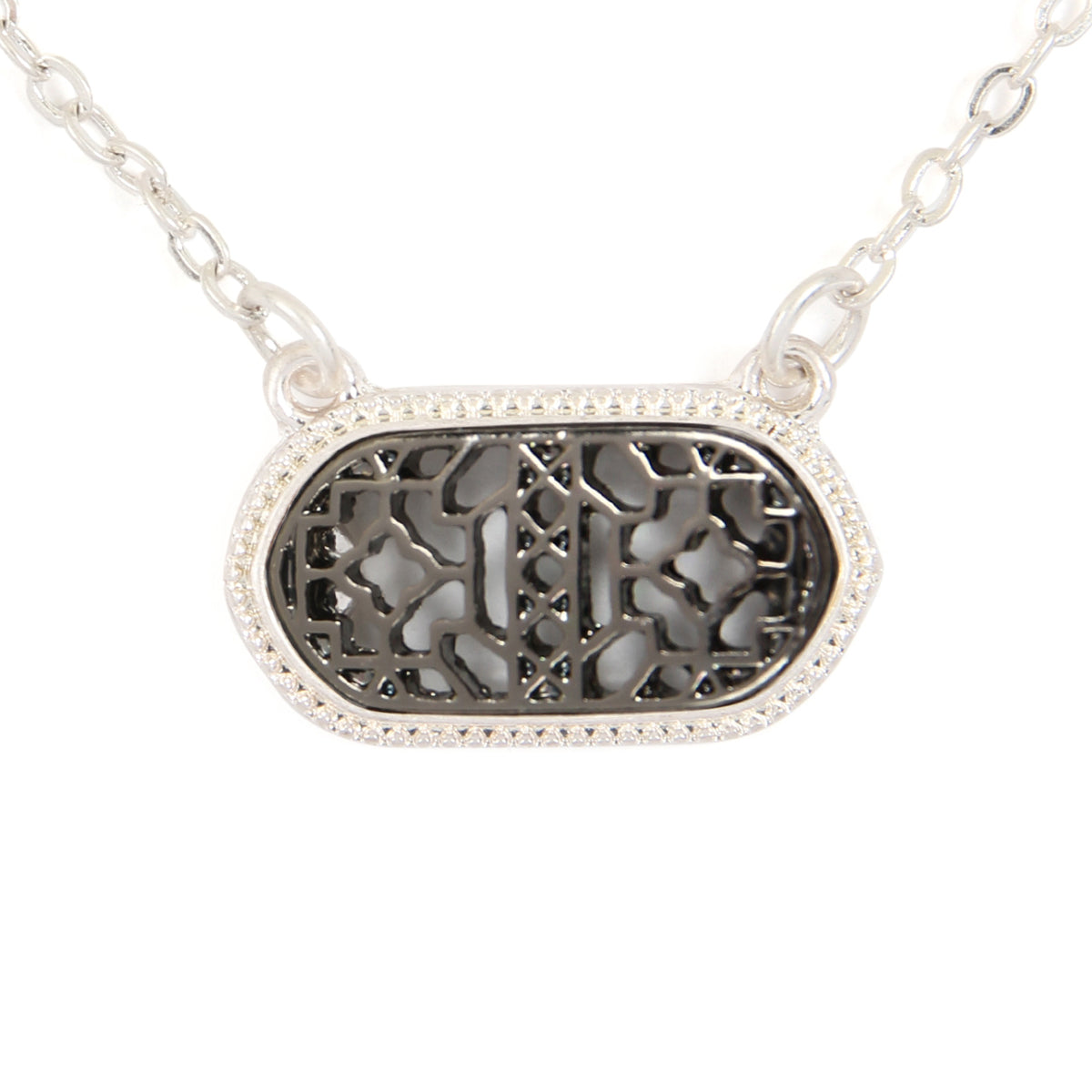 Oval Shape Filigree Necklaces and Earrings Set in various colors, showcasing intricate filigree design and elegant style.