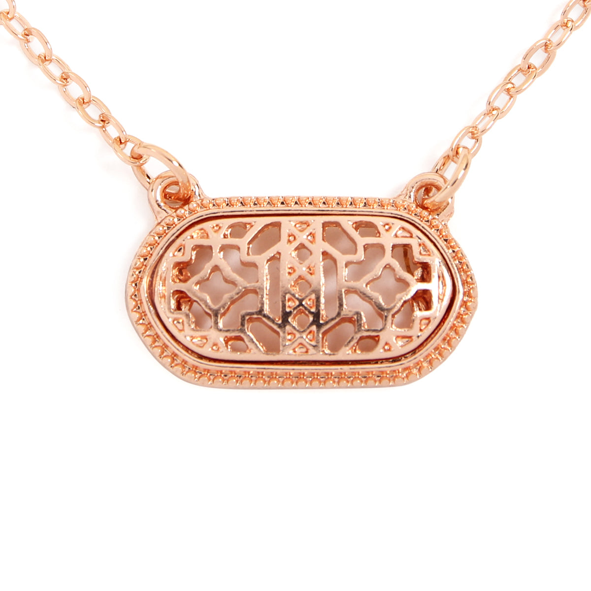 Oval Shape Filigree Necklaces and Earrings Set in various colors, showcasing intricate filigree design and elegant style.