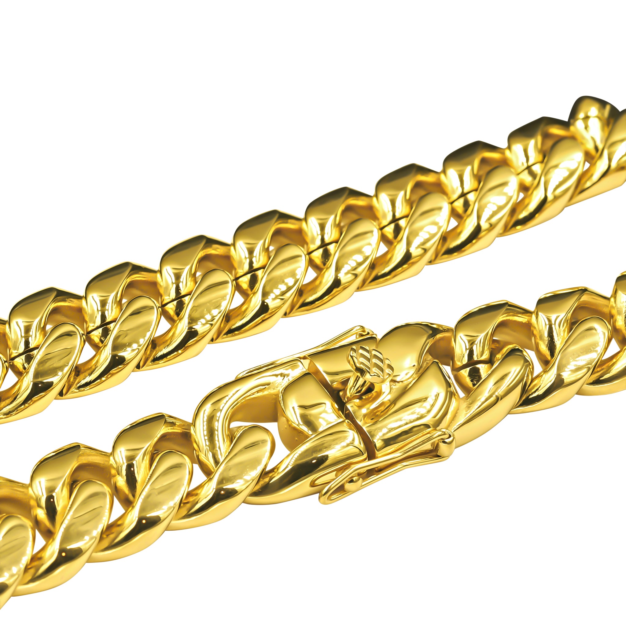 PARADISIACAL 18MM Chain featuring a sturdy locking clasp and high polish finish, crafted from solid steel.