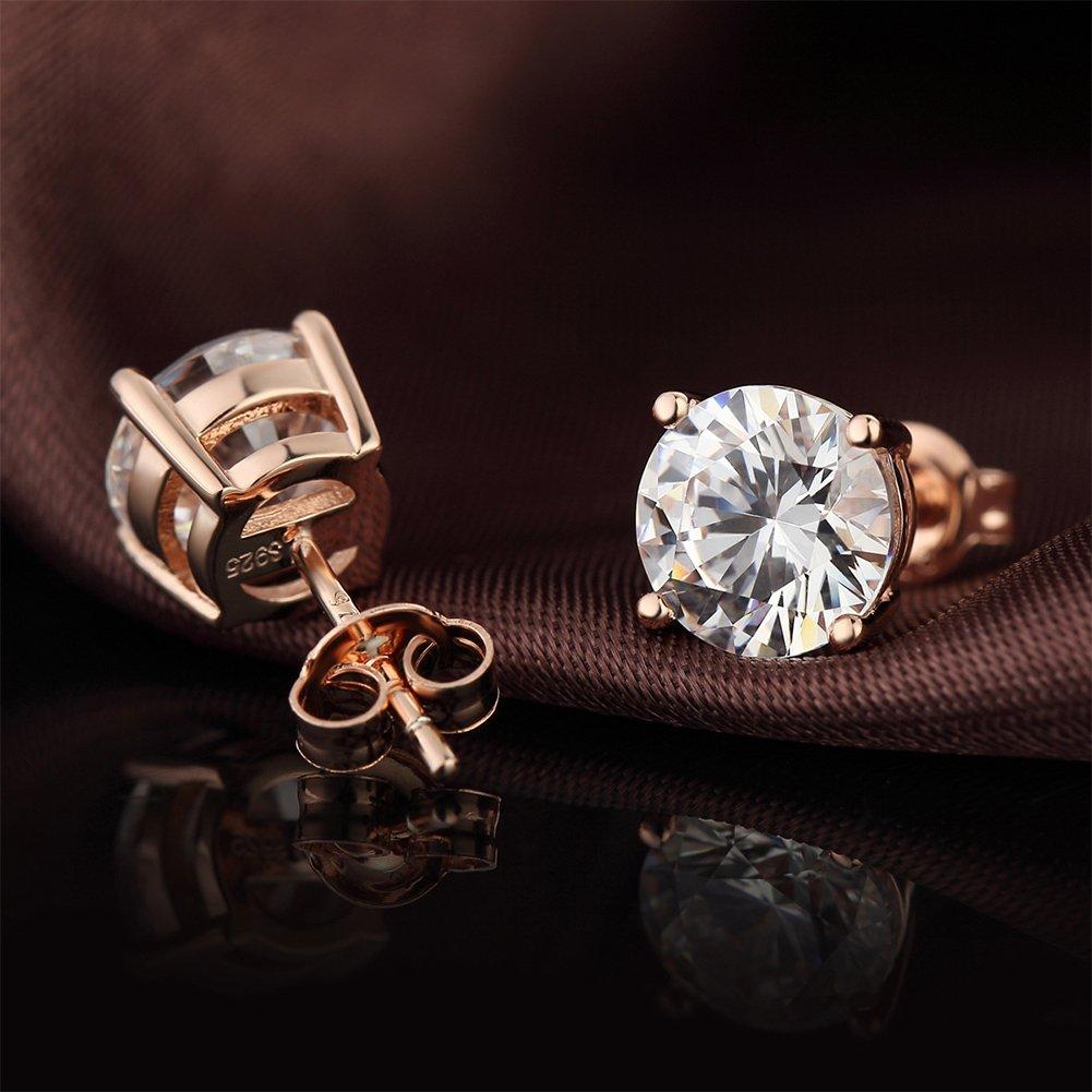 Pave Halo Disc Necklace and Stud Earring set featuring Austrian crystals in a luxe gift box, showcasing elegant rose gold plating.