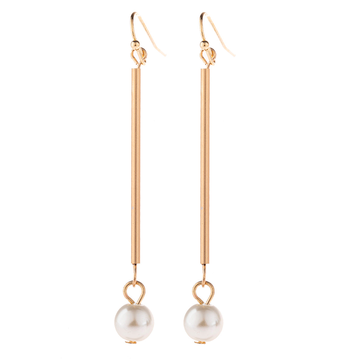 Elegant Pearl Dangle Drop Earrings by DOBBI, showcasing a beautiful pearl drop design in various colors.