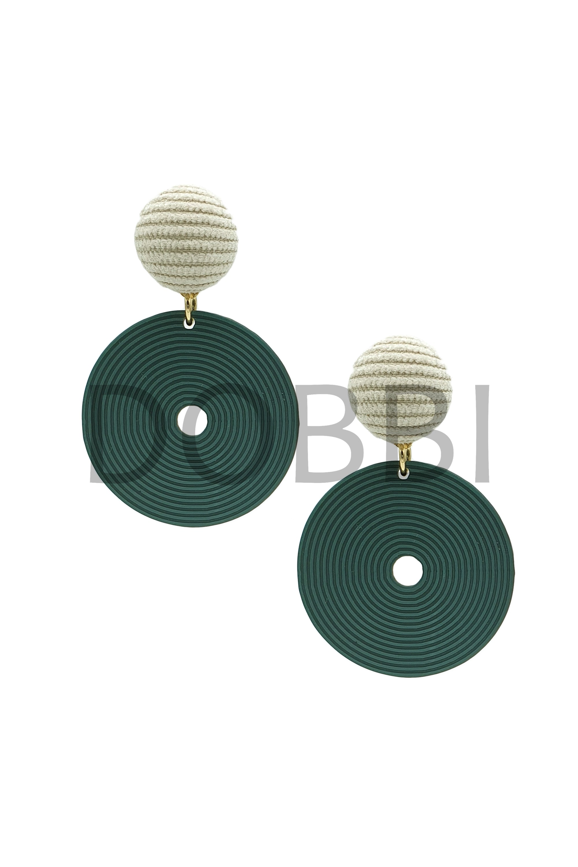 Elegant point round drop earrings made from nickel-free materials, featuring a modern design in celluloid and acrylic.