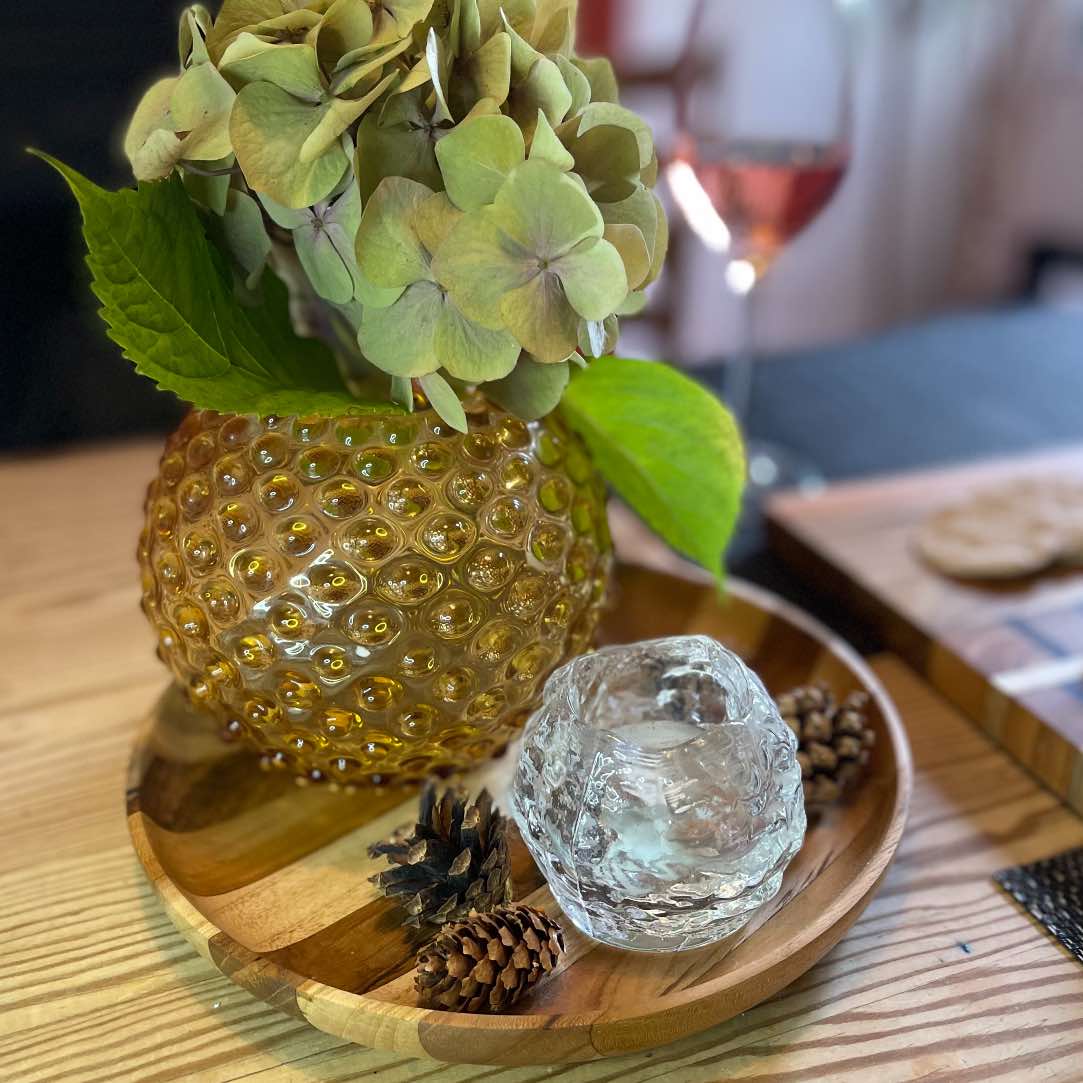 Premium Upcycled End Grain Wooden Serving Plate showcasing unique patterns and rich wood grain, handcrafted from reclaimed hardwoods.