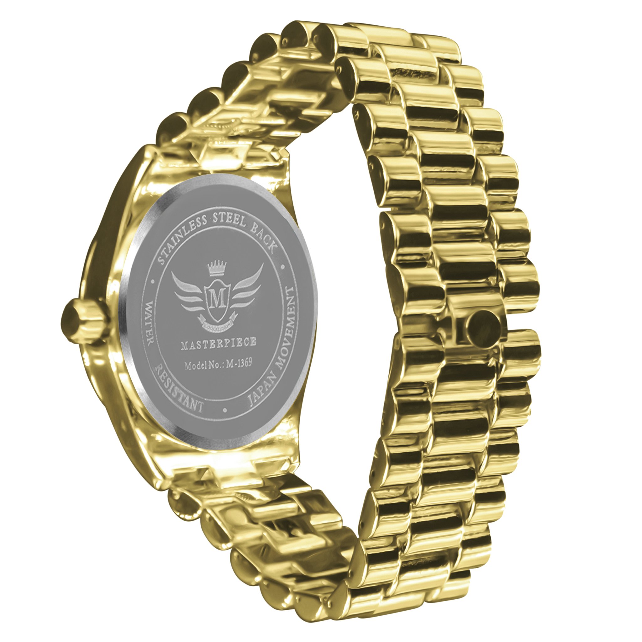 PRESIDENTIAL Classic Metal watch showcasing its elegant design, day and date movement, and adjustable bracelet links.