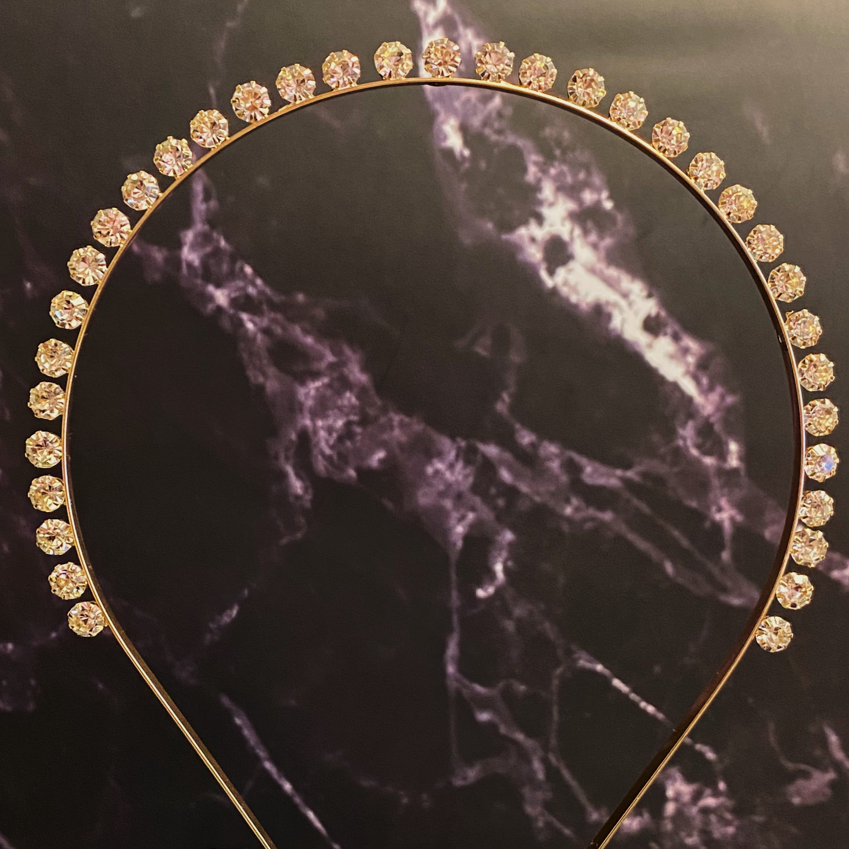 Princess Precious Crown Headband featuring sparkling stones in a classic crown design, perfect for special occasions.