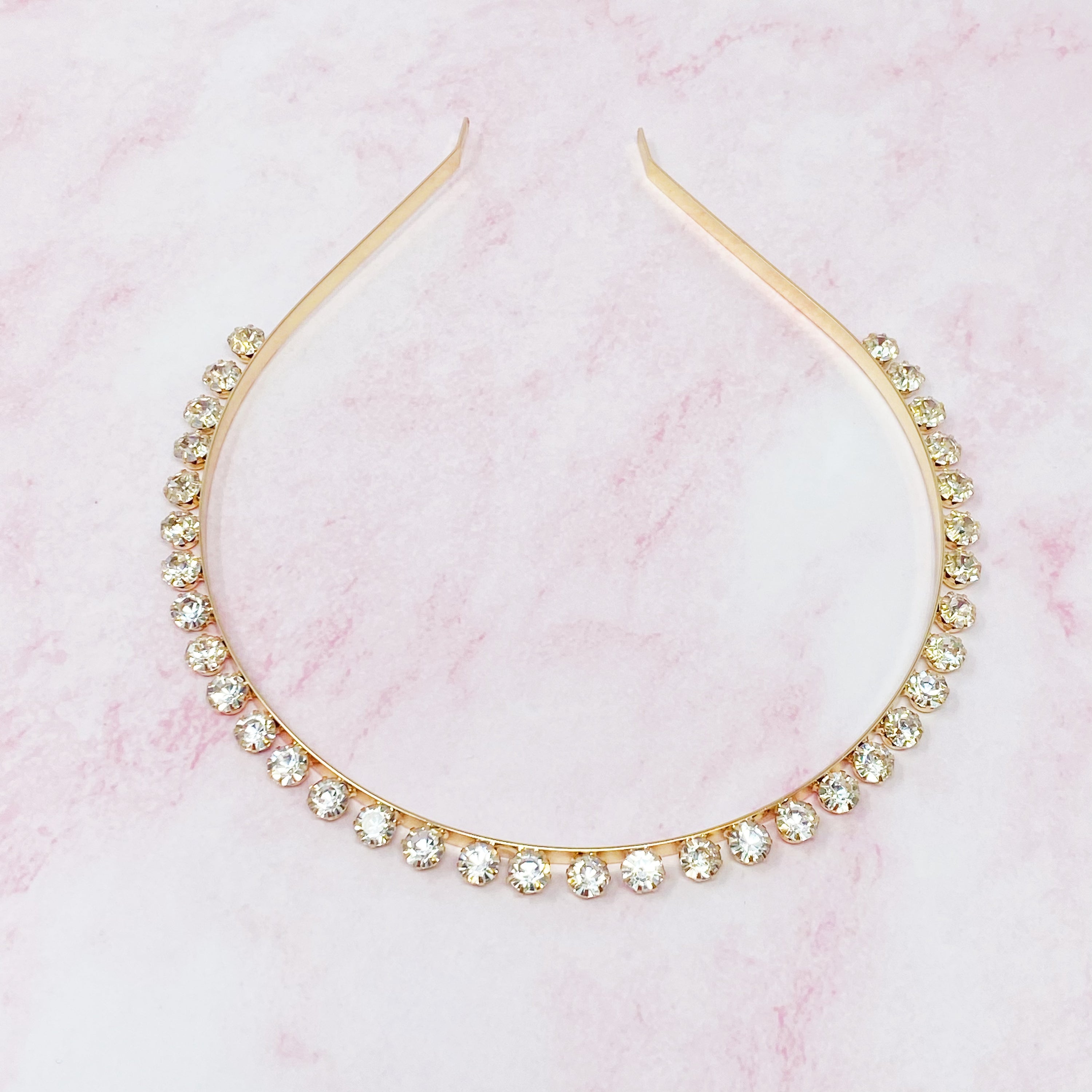 Princess Precious Crown Headband featuring sparkling stones in a classic crown design, perfect for special occasions.