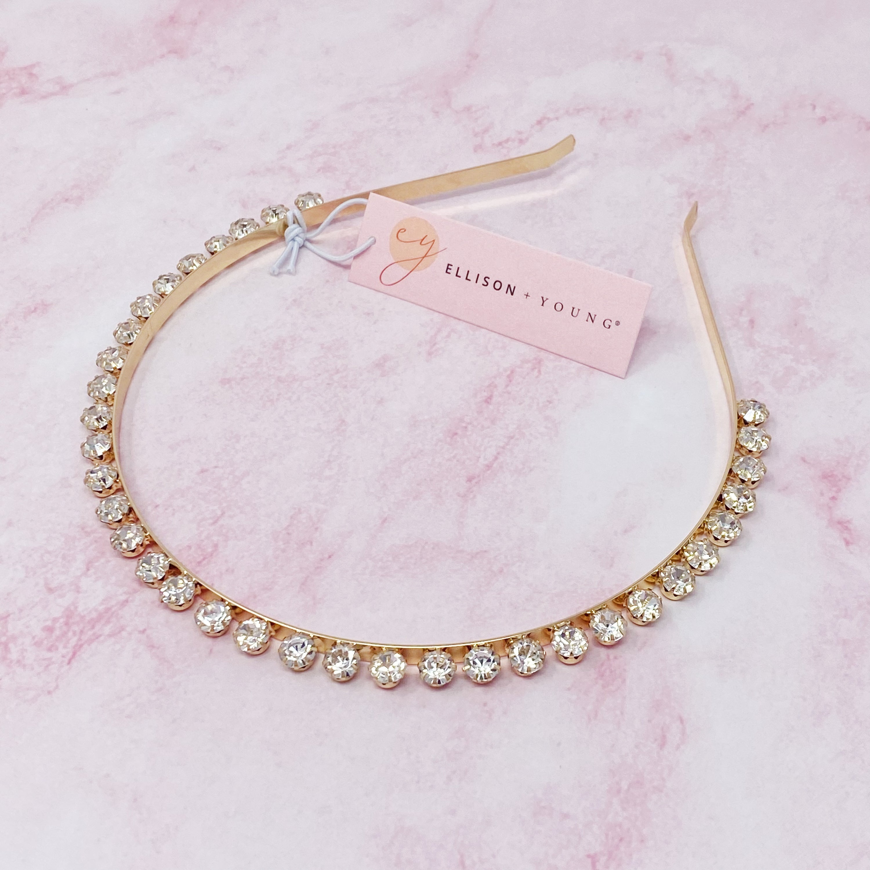 Princess Precious Crown Headband featuring sparkling stones in a classic crown design, perfect for special occasions.