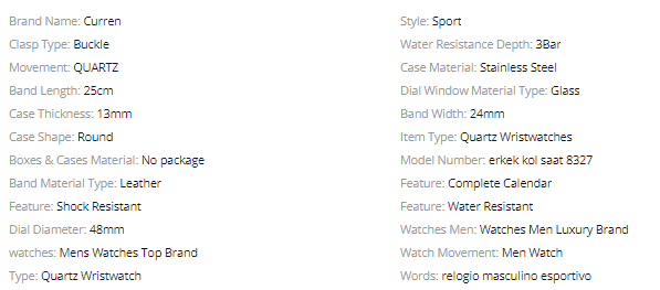 RAKISH Leather Watch I 5410566 featuring a round dial, genuine leather band, and lustrous bezel.