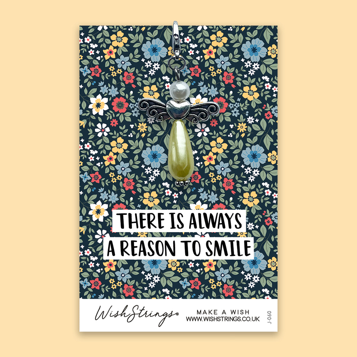 A beautifully designed Wish Angel Clip on a 350gsm gloss card, featuring an inspirational saying and presented in clear cellophane.