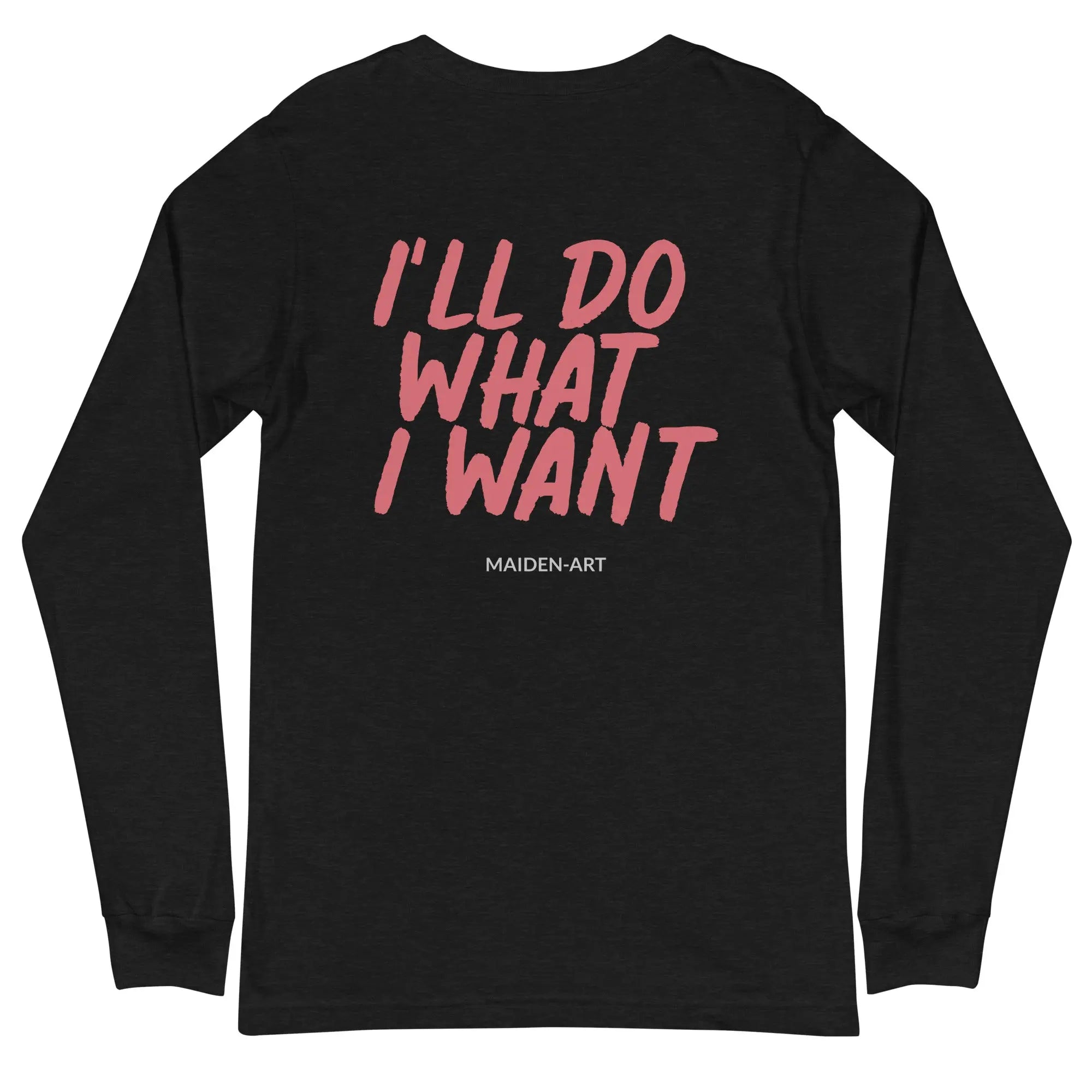 Rebel Girl Unisex Long Sleeve Tee featuring stylish embroidery, showcasing its soft fabric and comfortable fit.