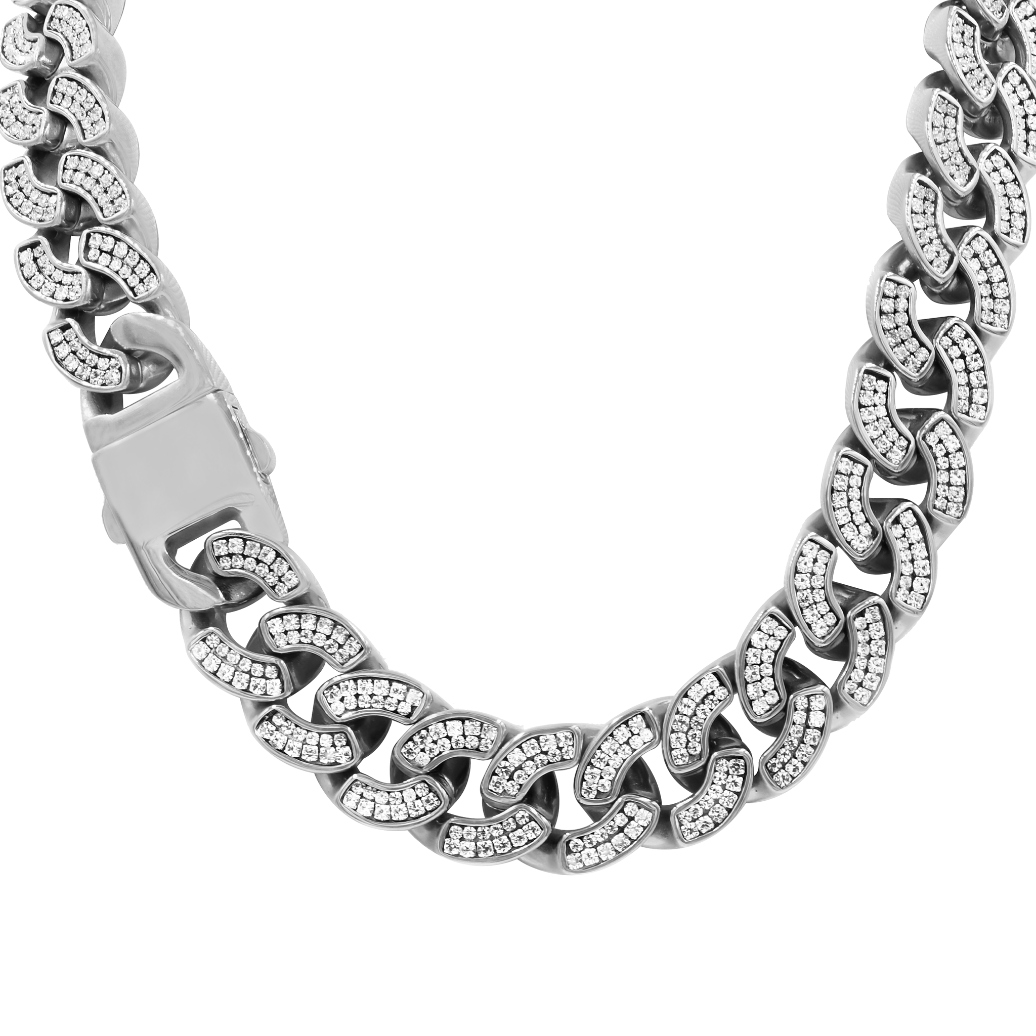 REFINED Stainless Steel Chain by Bling Master in Silver and Gold, showcasing its sleek design and quality craftsmanship.